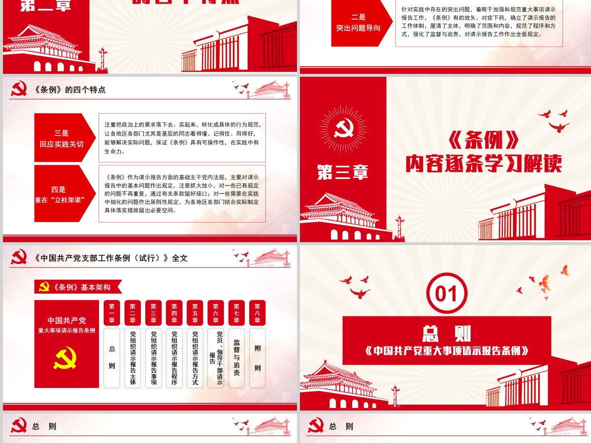 原创学习解读中国共产党重大事项请示报告条例PPT-含讲稿 原创学习解读中国共产党重大事项请示报告条例PPT-含讲稿