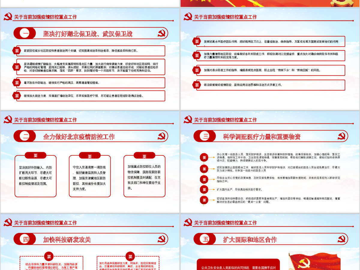 原创在统筹推进新冠肺炎疫情防控和经济社会发展工作部署会议上的讲话疫情党课