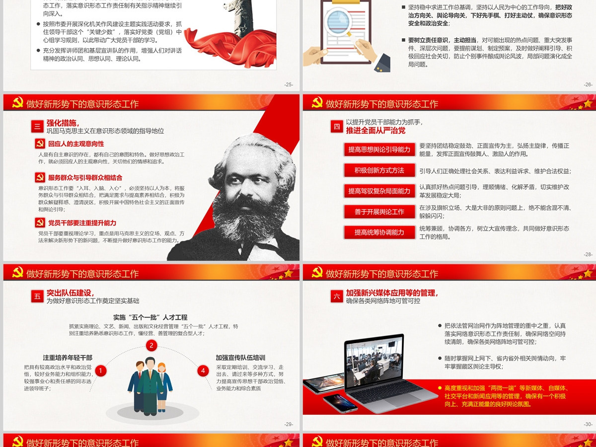 学习贯彻新时代意识形态工作党课学习PPT-含讲稿