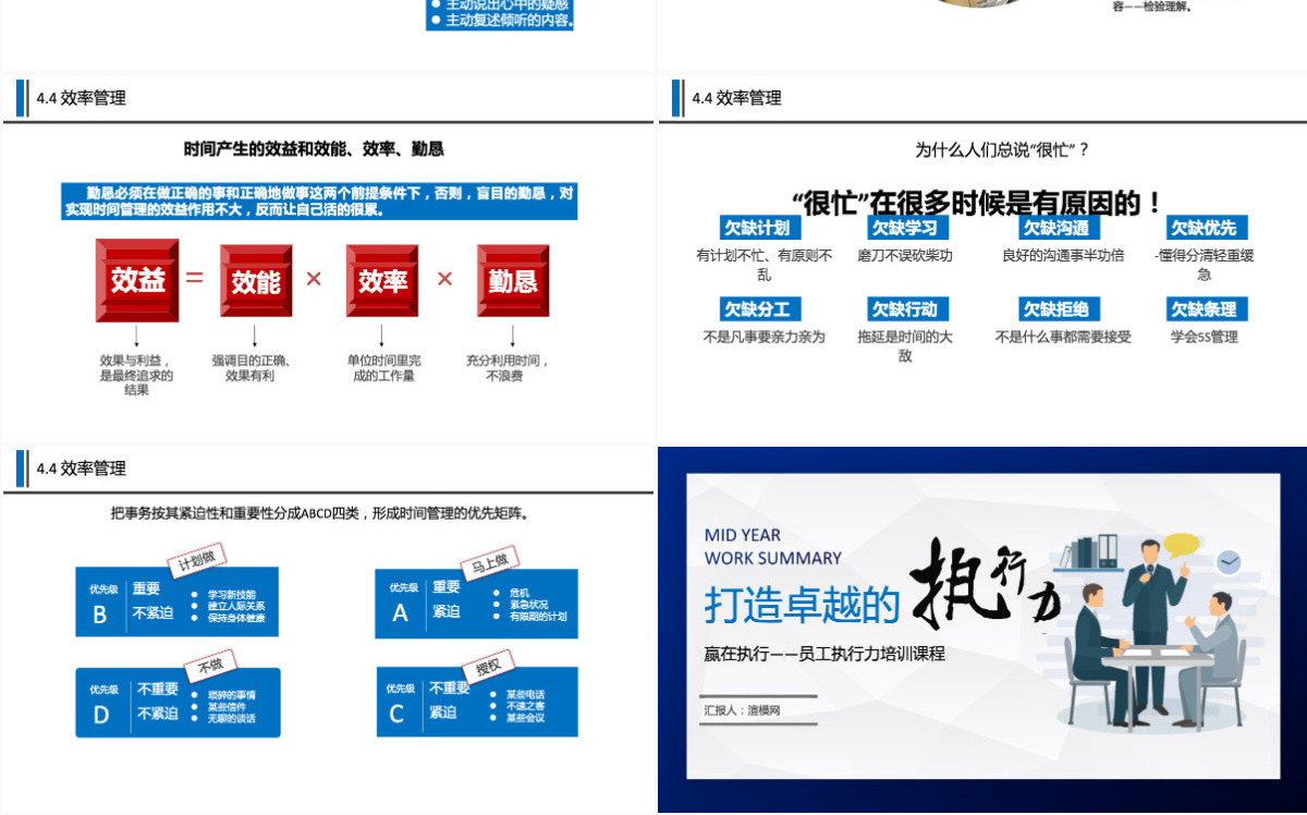 打造卓越的执行力PPT模板