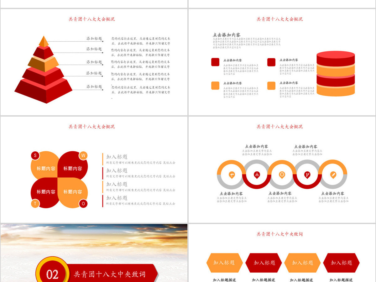 共青团十八大学习报告动态PPT 共青团十八大学习报告动态PPT