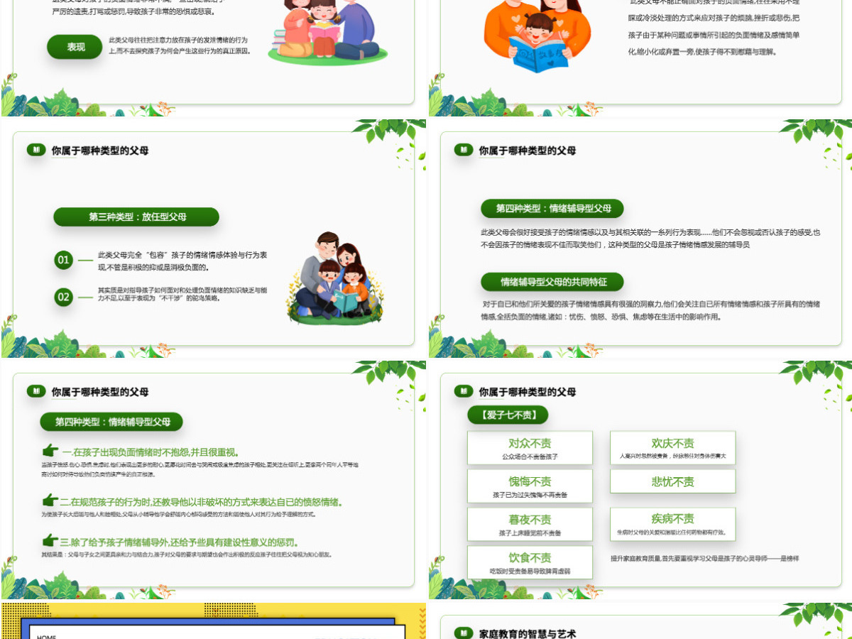 2022家庭教育才是真正的起跑线卡通风家庭教育知识讲座课件模板PPT 2022家庭教育才是真正的起跑线卡通风家庭教育知识讲座课件模板PPT