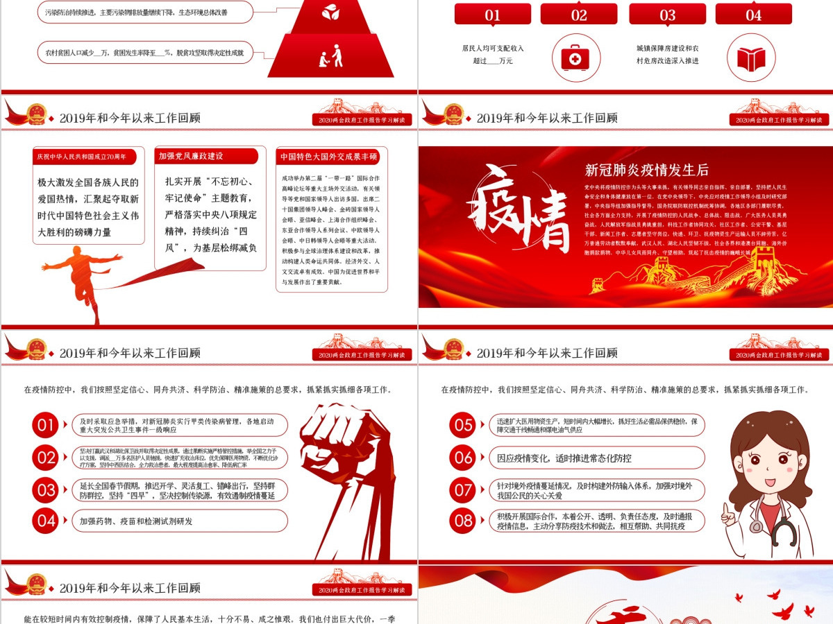 2020全国两会政府工作报告学习解读ppt--含讲稿 2020全国两会政府工作报告学习解读ppt--含讲稿