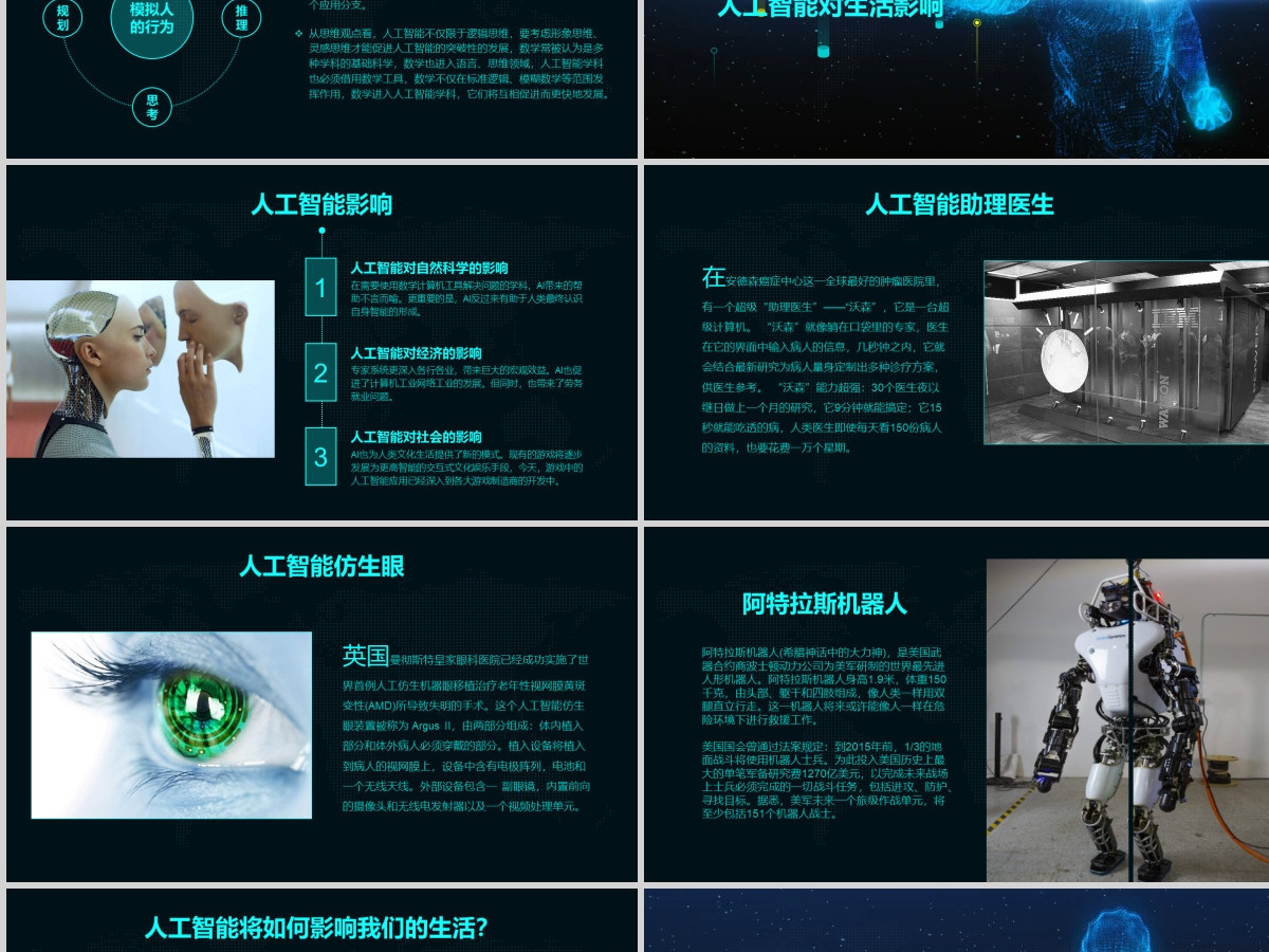 2021AI人工智能PPT模板