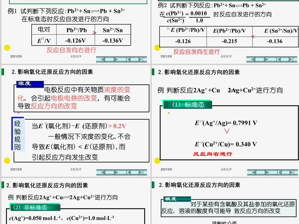 天津大学无机化学课件第四章氧化还原反应2PPT 天津大学无机化学课件第四章氧化还原反应2PPT