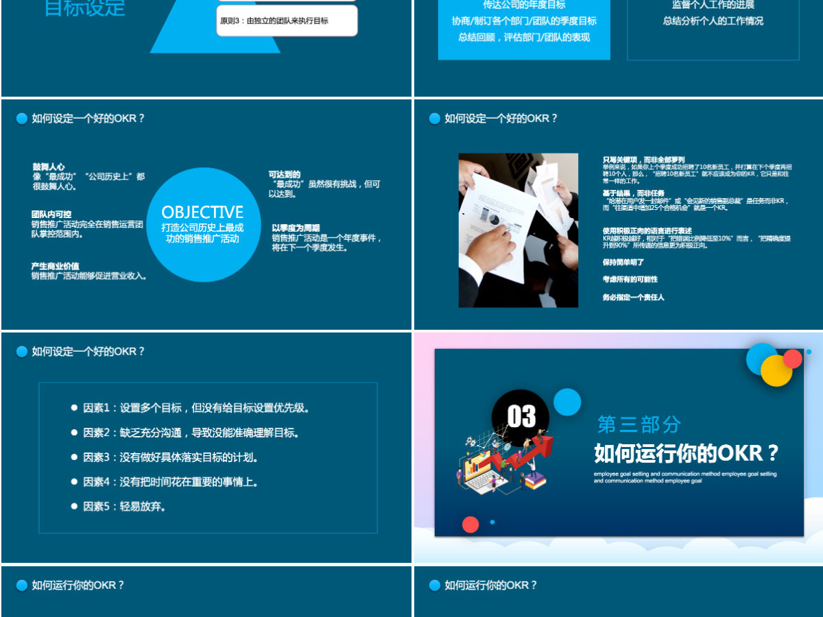 OKR工作法目标与关键成果法PPT模板 OKR工作法目标与关键成果法PPT模板
