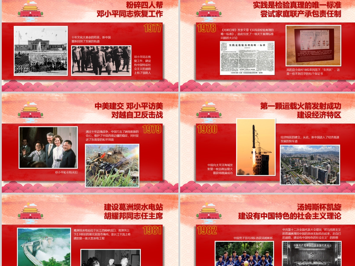 2019红色中国梦PPT模板