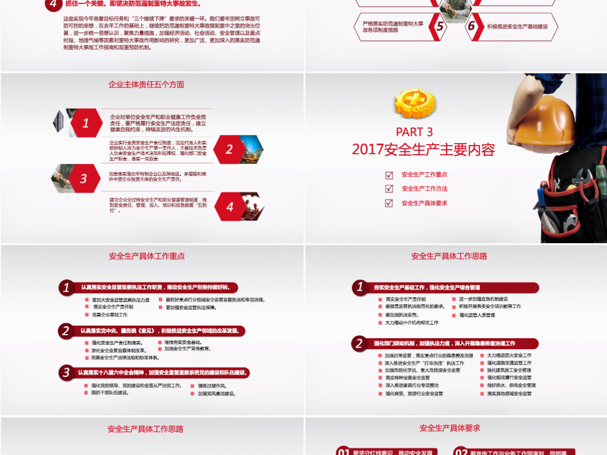 安全生产月宣传安全教育PPT模板 安全生产月宣传安全教育PPT模板