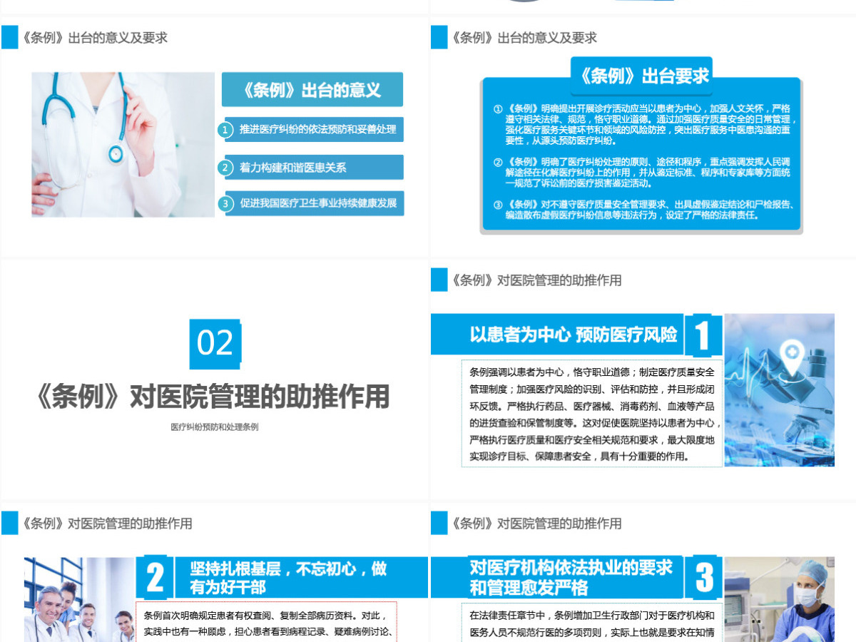 2022医疗纠纷预防和处理条例清新医疗风医学医疗通用PPT模板 2022医疗纠纷预防和处理条例清新医疗风医学医疗通用PPT模板
