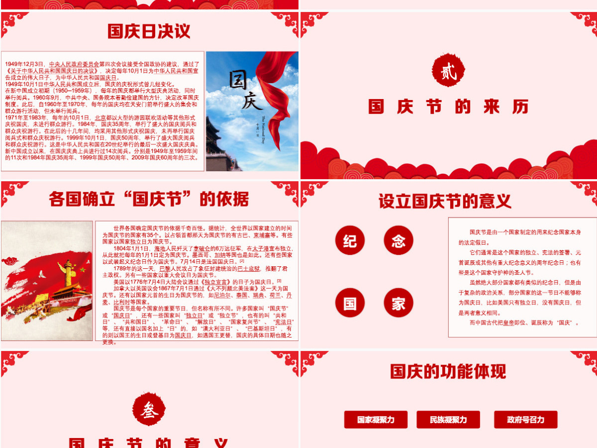 喜迎第71个国庆节PPT模板