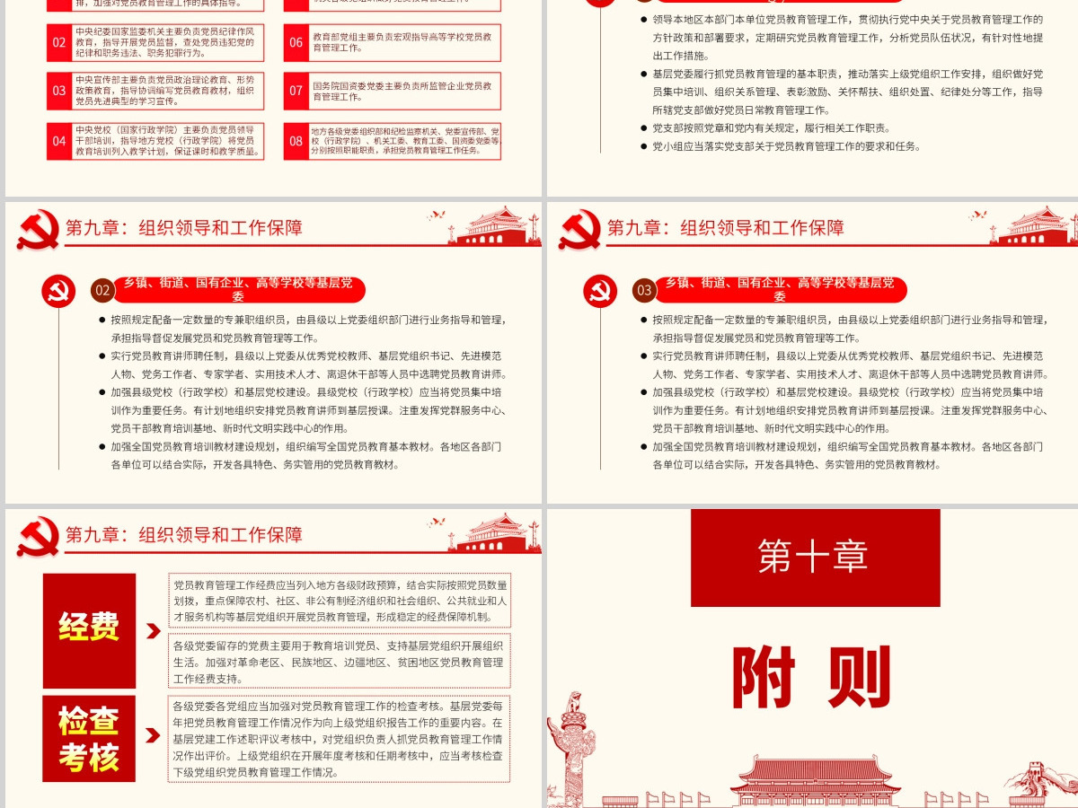 原创学习解读中国共产党党员教育管理工作条例PPT-版权可商用含讲稿