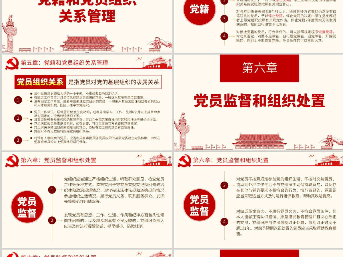 原创学习解读中国共产党党员教育管理工作条例PPT-版权可商用含讲稿