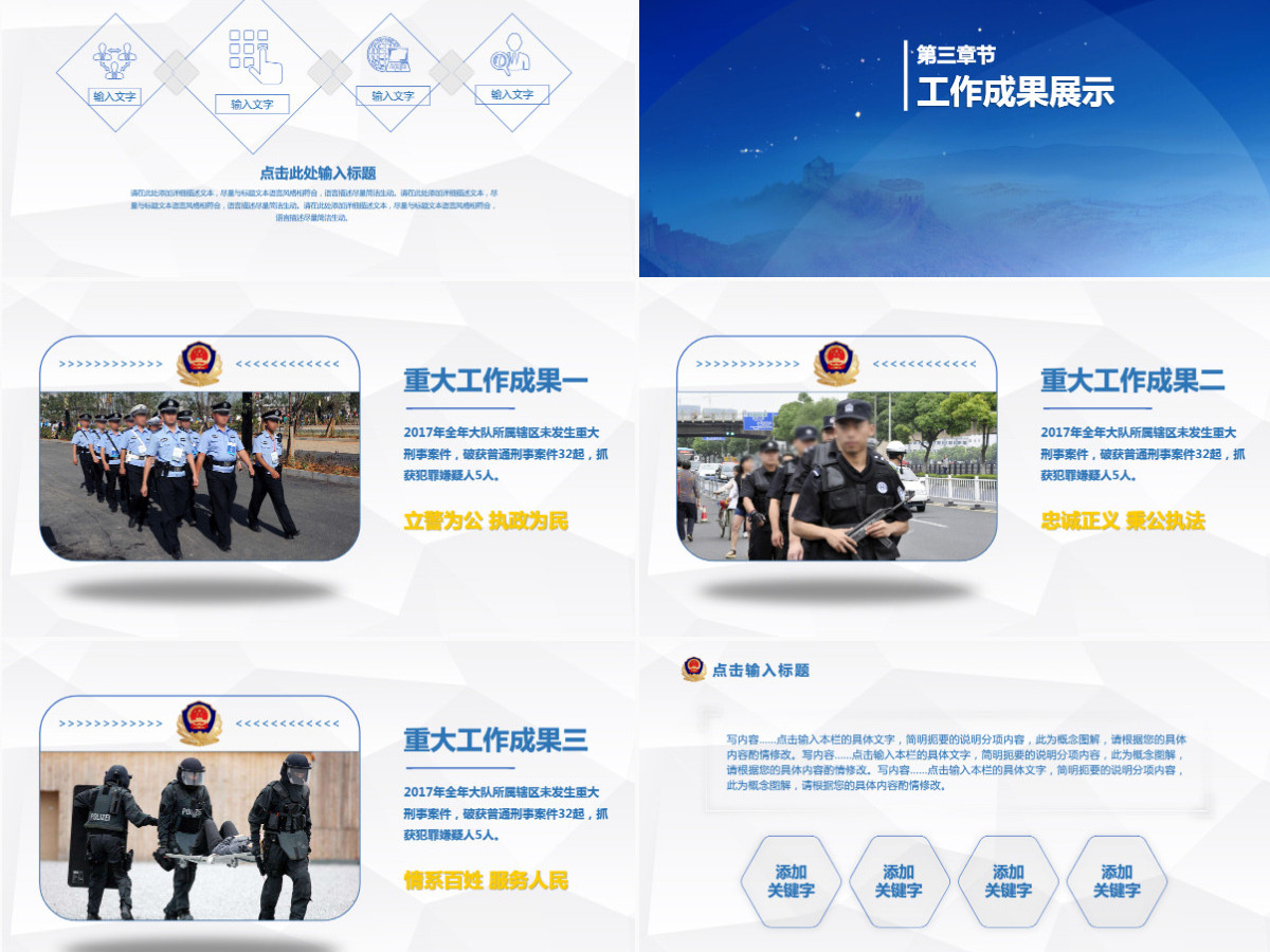 2025公安警察工作总结年终汇报PPT 2025公安警察工作总结年终汇报PPT