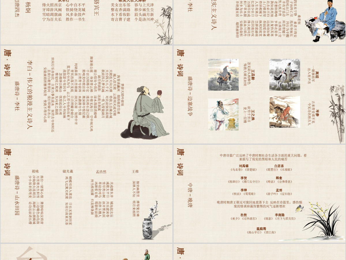 梦回大唐之唐朝文化介绍PPT模板 梦回大唐之唐朝文化介绍PPT模板