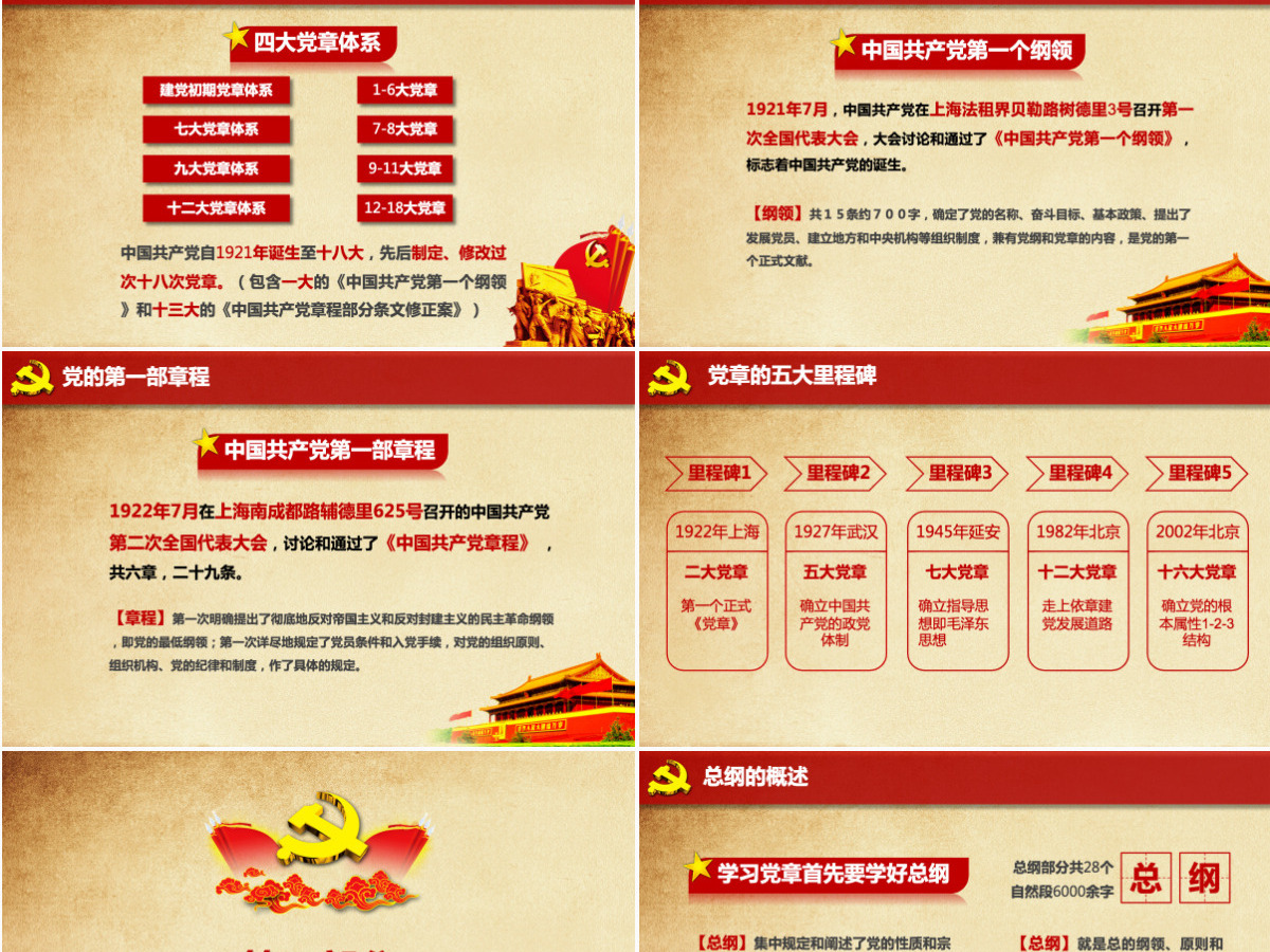 中国共产党新党章学习ppt党课学习教育