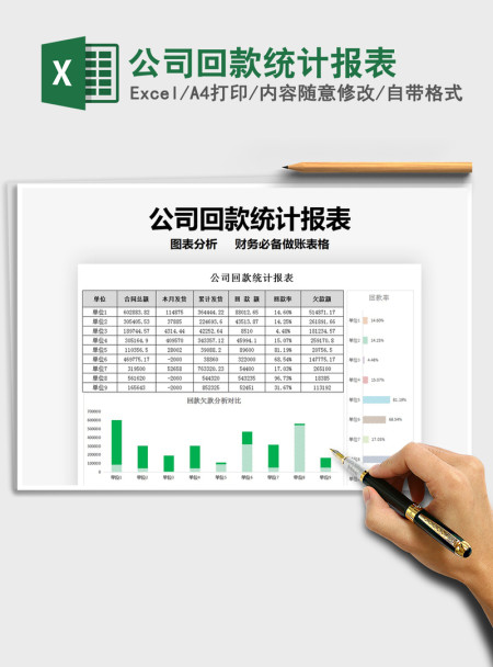2021年公司回款统计报表