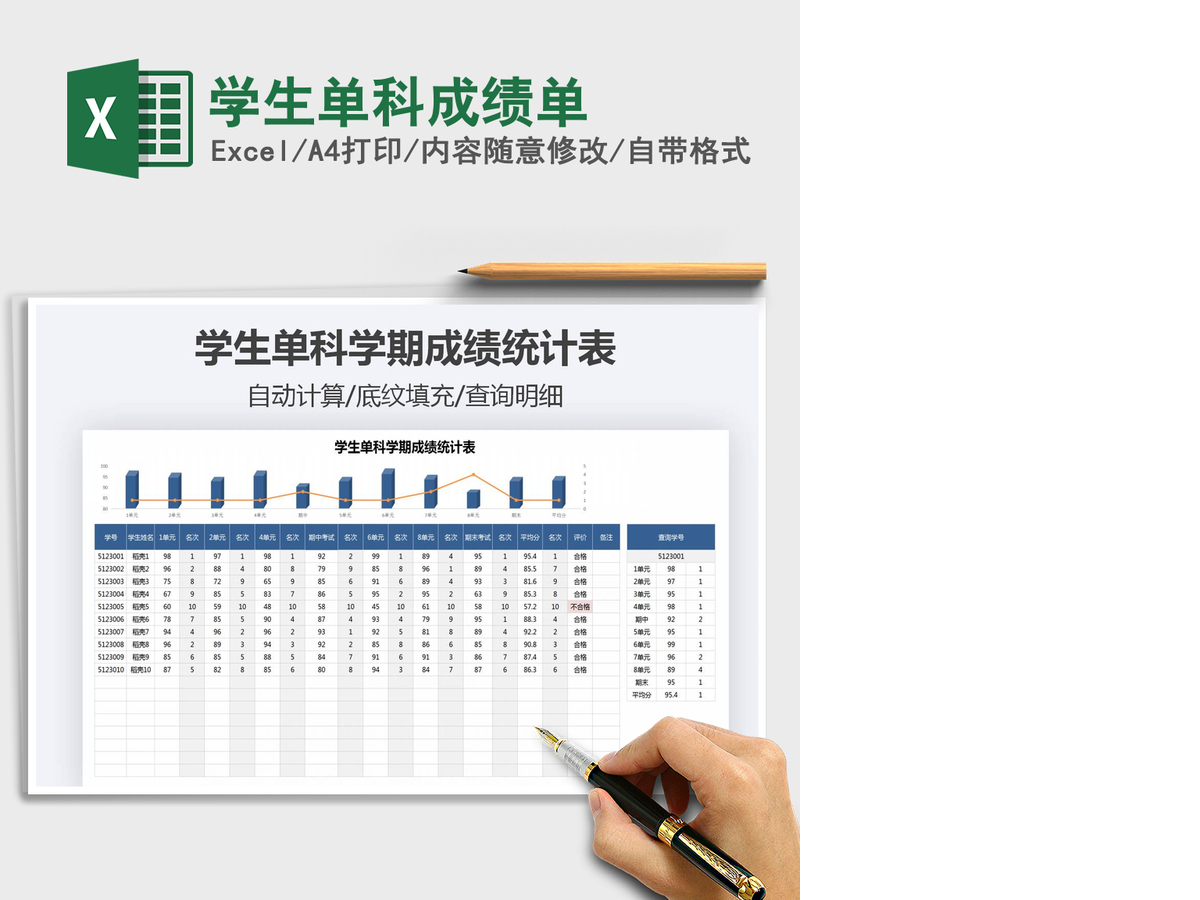 2021年学生单科成绩单 2021年学生单科成绩单