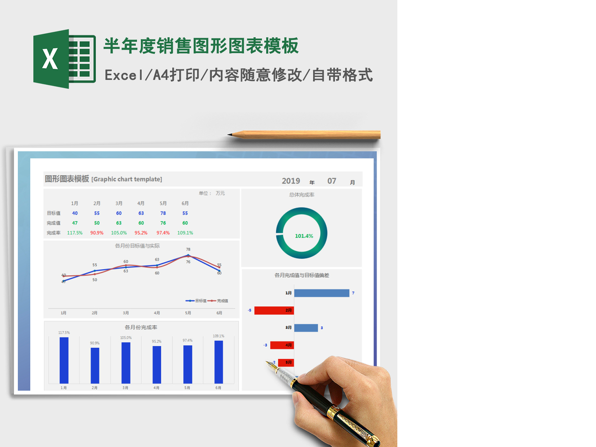 2021年半年度销售图形图表模板 2021年半年度销售图形图表模板