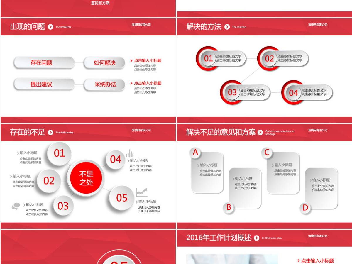 2024年红色年终总结工作汇报PPT
