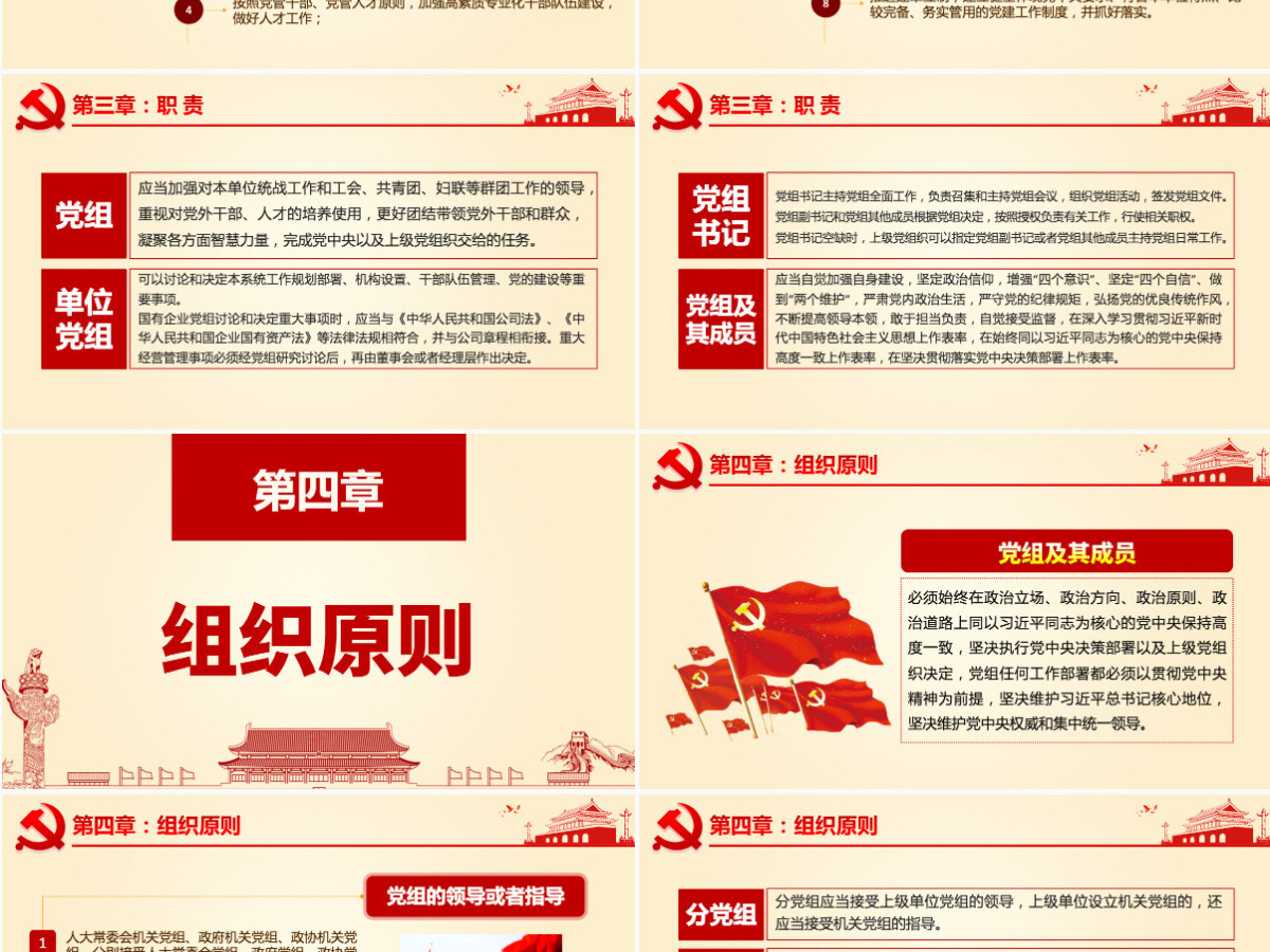 原创中国共产党党组工作条例学习解读党课PPT 原创中国共产党党组工作条例学习解读党课PPT