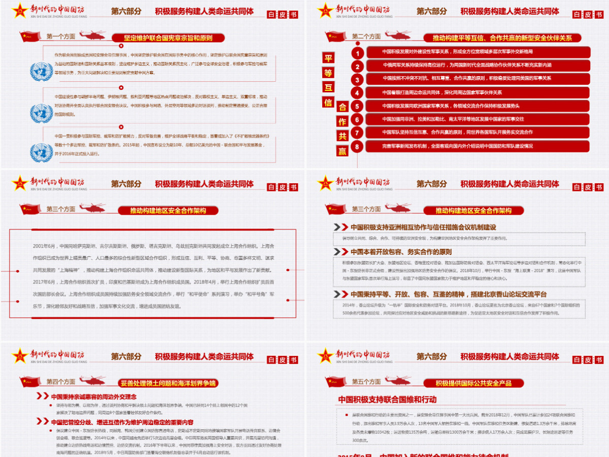 原创新时代的中国国防白皮书部队军队军事政治-版权可商用-含讲稿