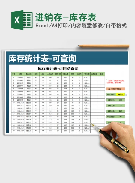 2021年进销存-库存表