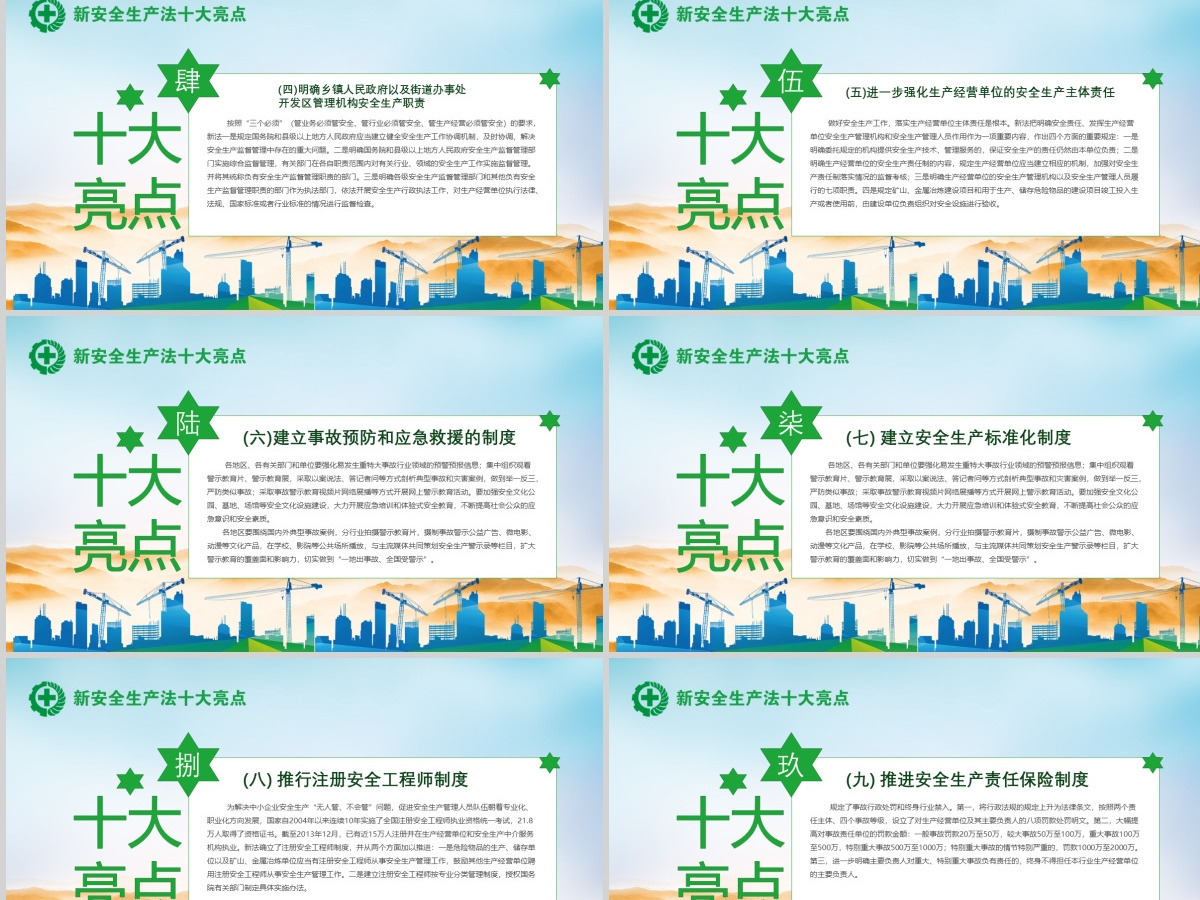 绿色2018安全生产月安全生产生命至上完整文案ppt