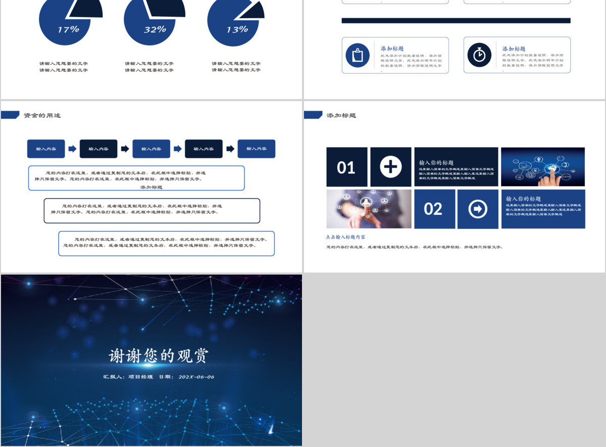 科技互联网电商创业融资商业计划书PPT