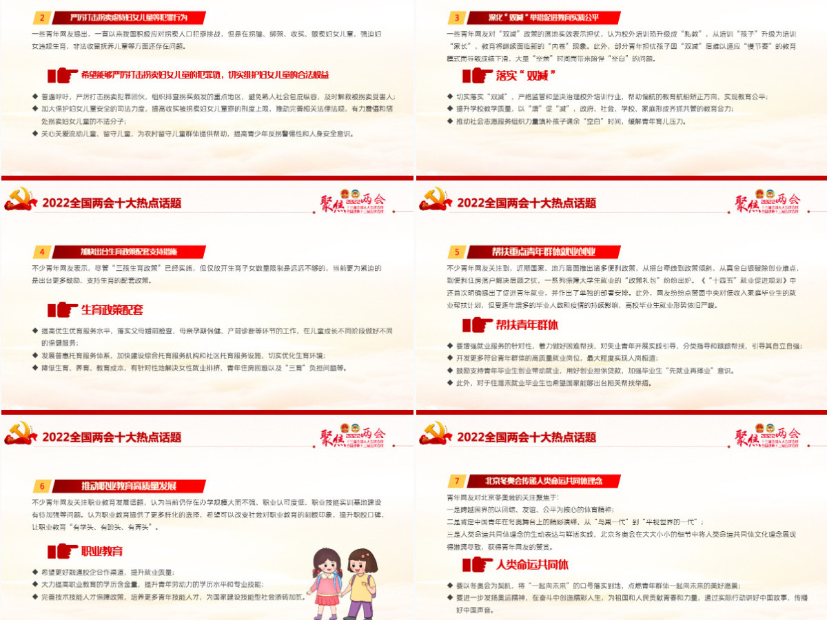 聚焦2022年全国两会精美大气以优异成绩迎接党的二十大召开党课课件PPT-含讲稿