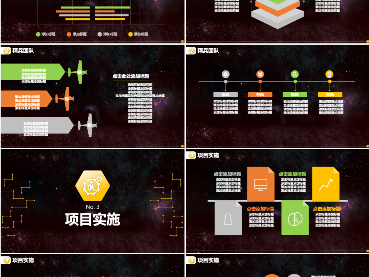 2021金色炫酷科技创业商业计划书PPT模板幻灯片