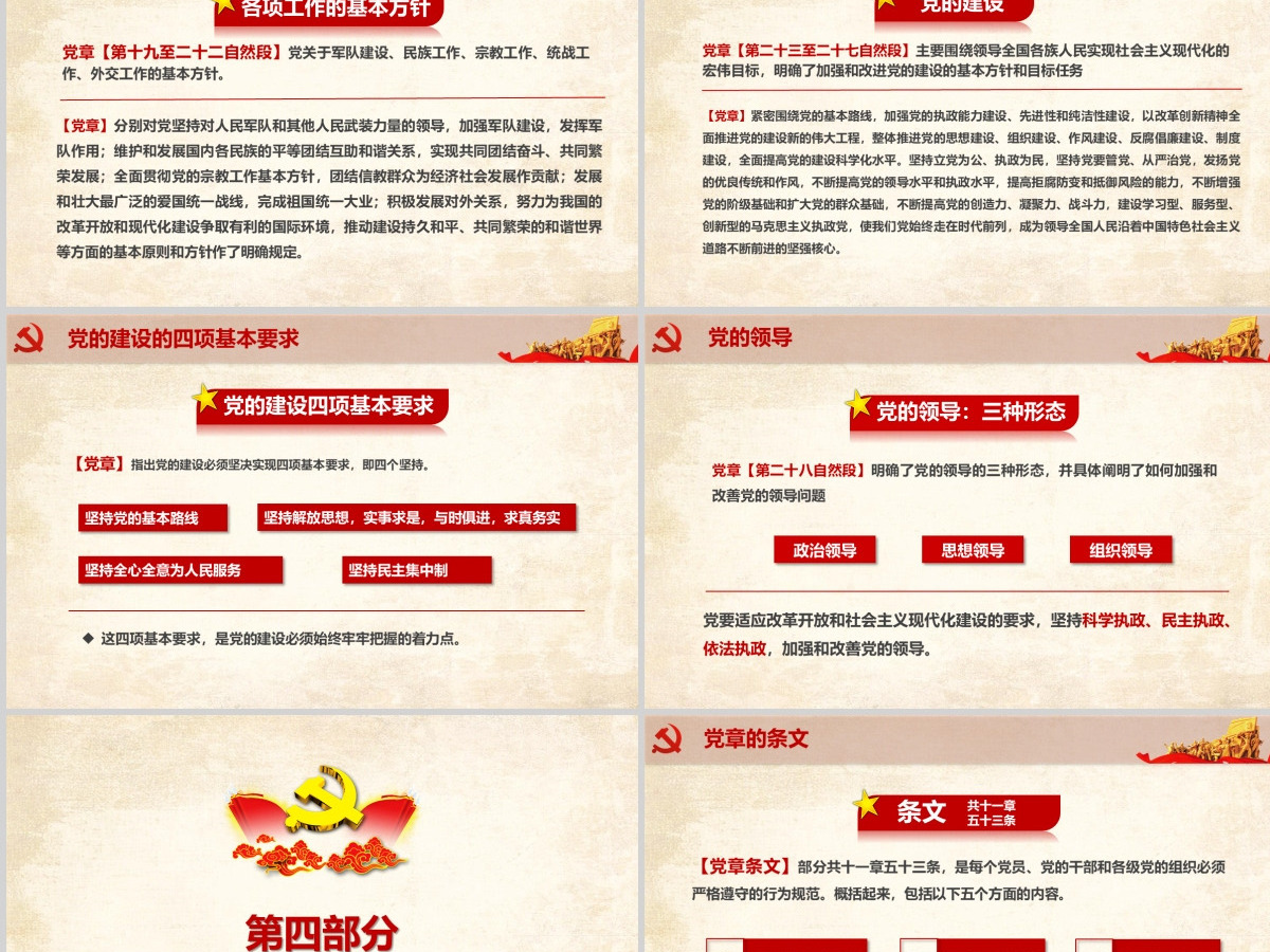 中国共产党章程学习解读新党章党课ppt