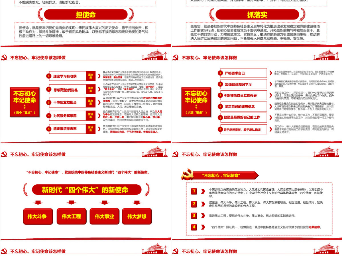 原创第二批不忘初心牢记使命主题教育活动党课PPT-版权可商用含讲稿 原创第二批不忘初心牢记使命主题教育活动党课PPT-版权可商用含讲稿