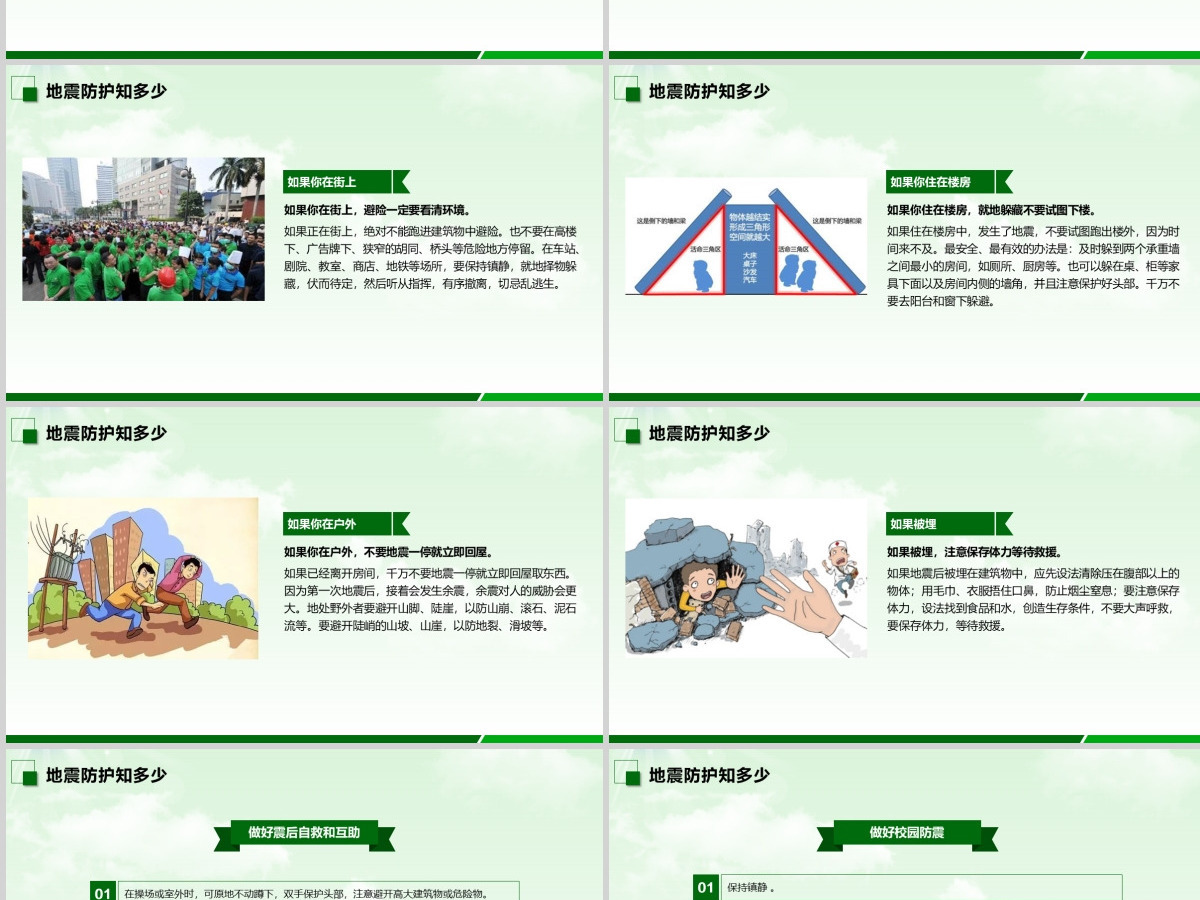 2020年原创512防灾减灾日地震知识主题班会PPT-版权可商用