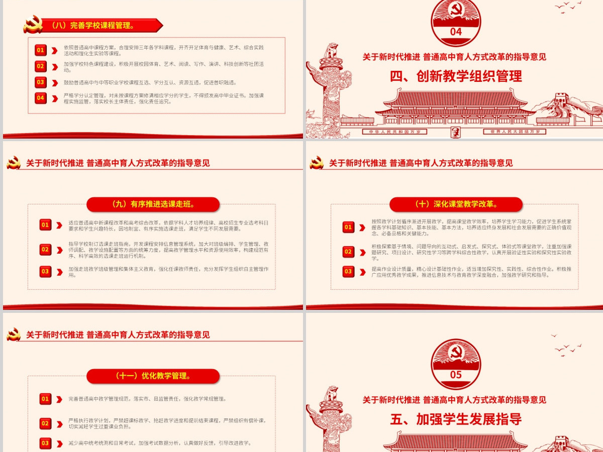 原创关于新时代推进普通高中育人方式改革的指导意见ppt副本-版权可商用 原创关于新时代推进普通高中育人方式改革的指导意见ppt副本-版权可商用