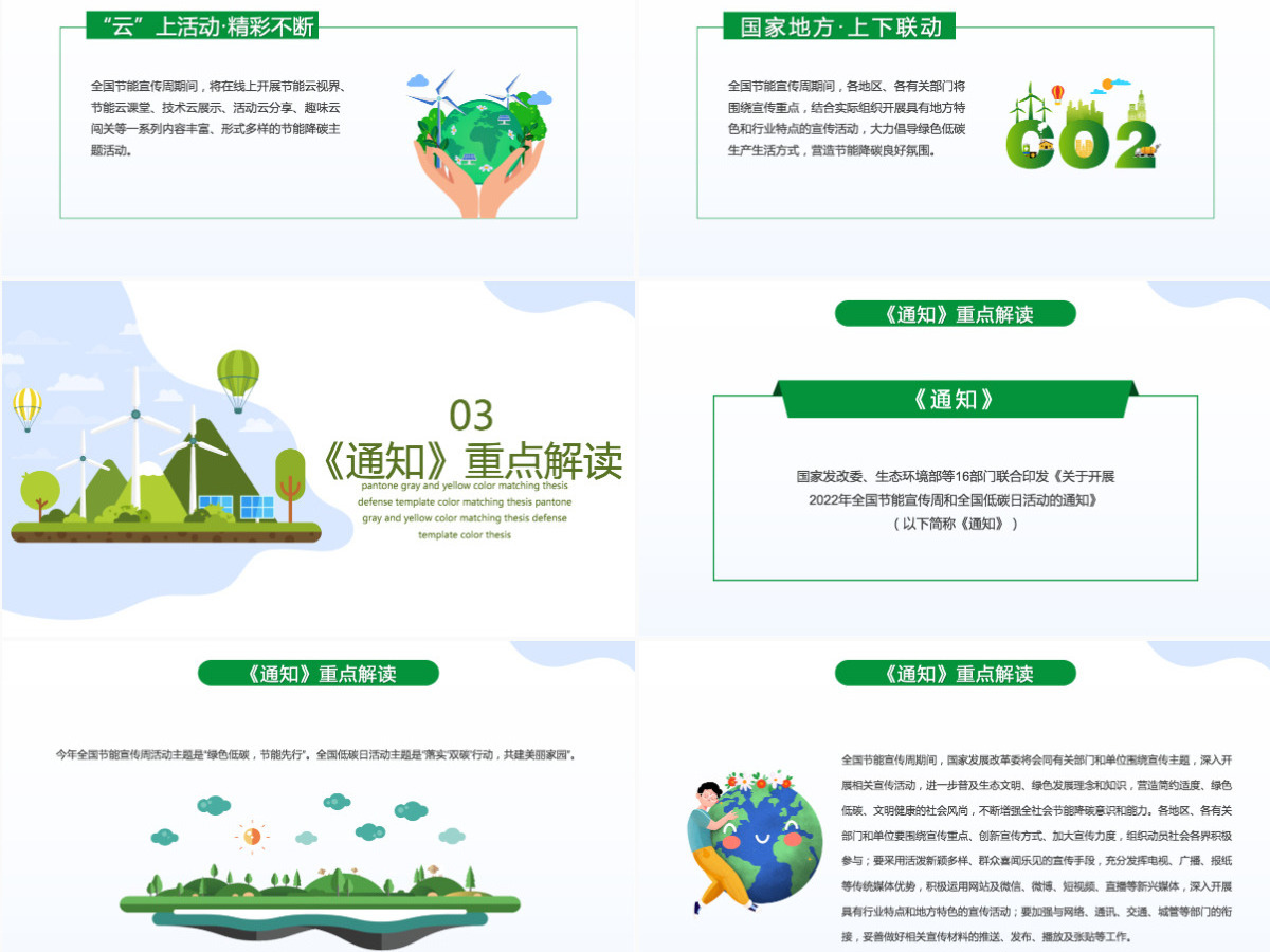 2022年全国节能宣传周卡通风落实双碳行动共建美丽家园主题课件模板PPT 2022年全国节能宣传周卡通风落实双碳行动共建美丽家园主题课件模板PPT