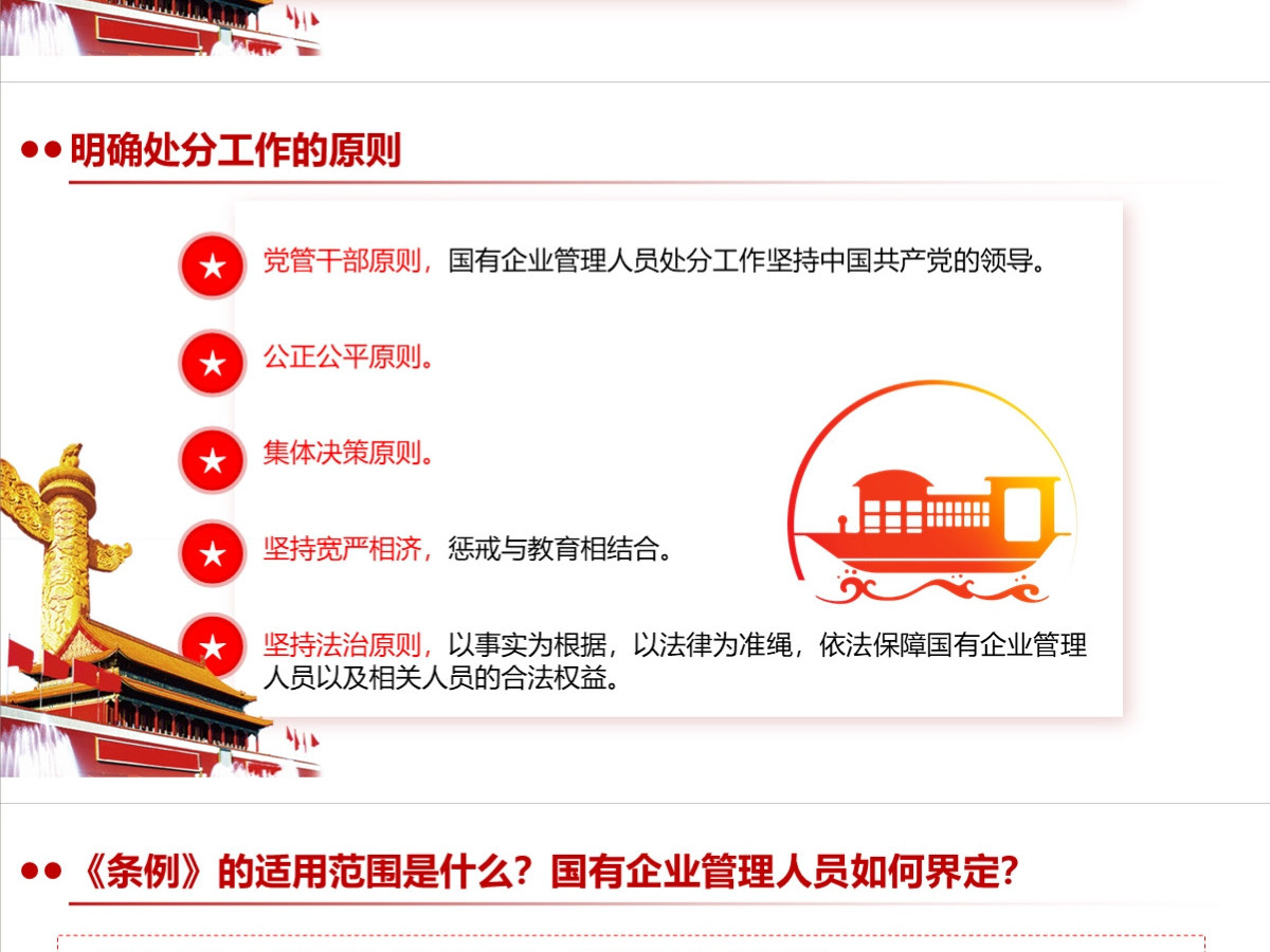 结合案例详细解读《国有企业管理人员处分条例》PPT+讲稿