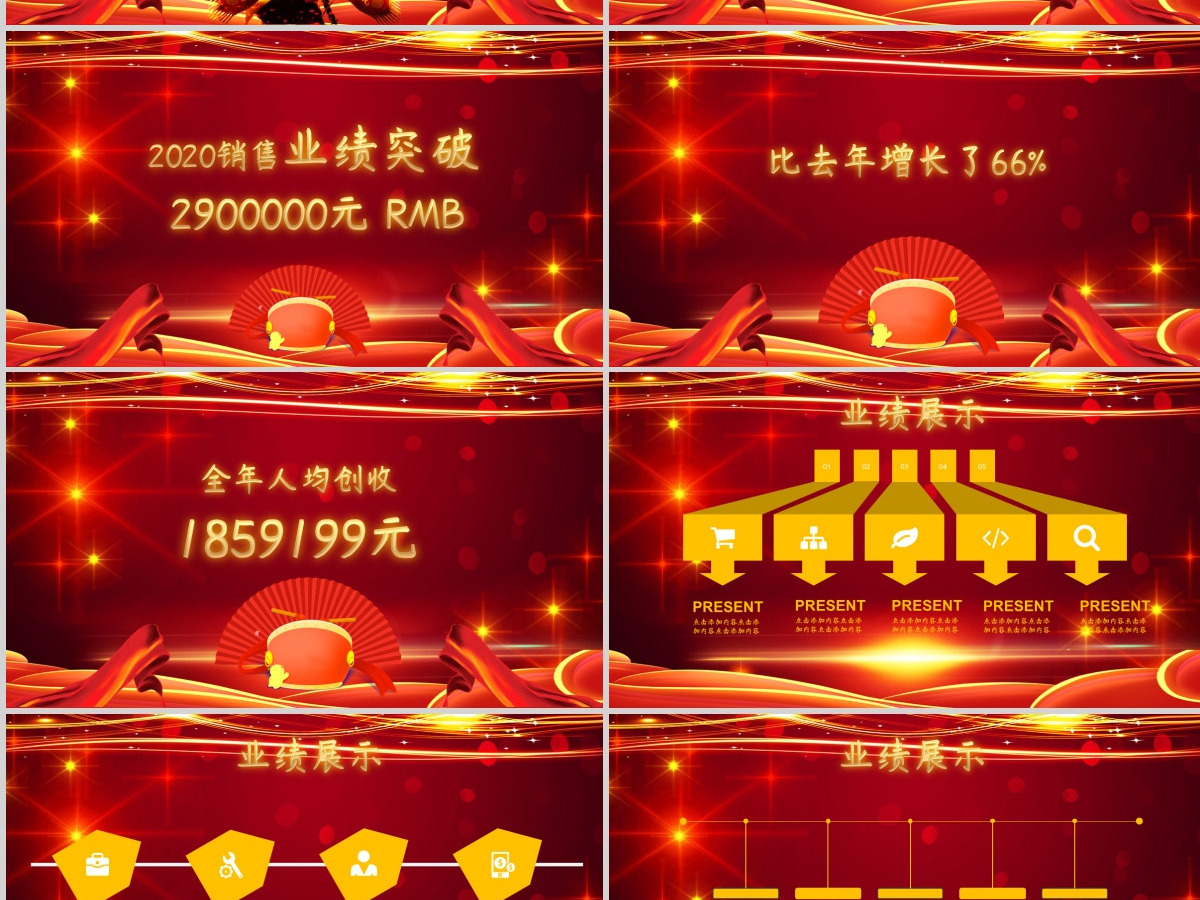 2021牛年扬帆起航再创辉煌年会颁奖企业总结大会PPT