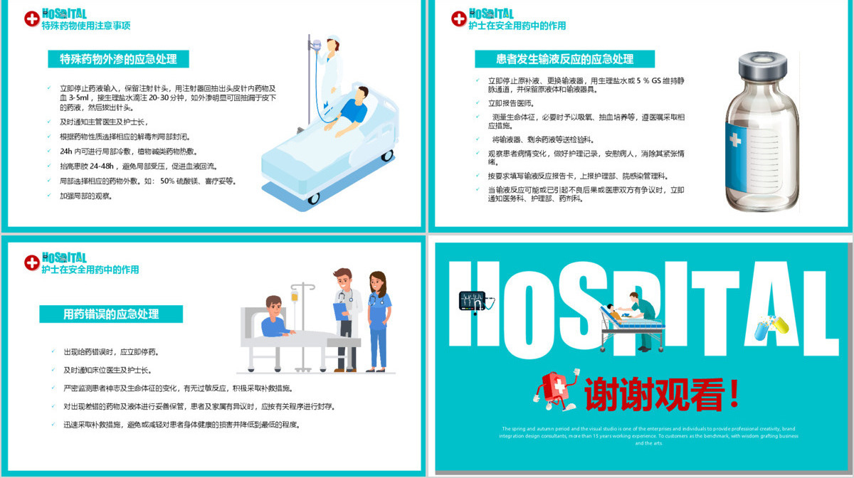 简约清新护理用药安全管理知识培训PPT