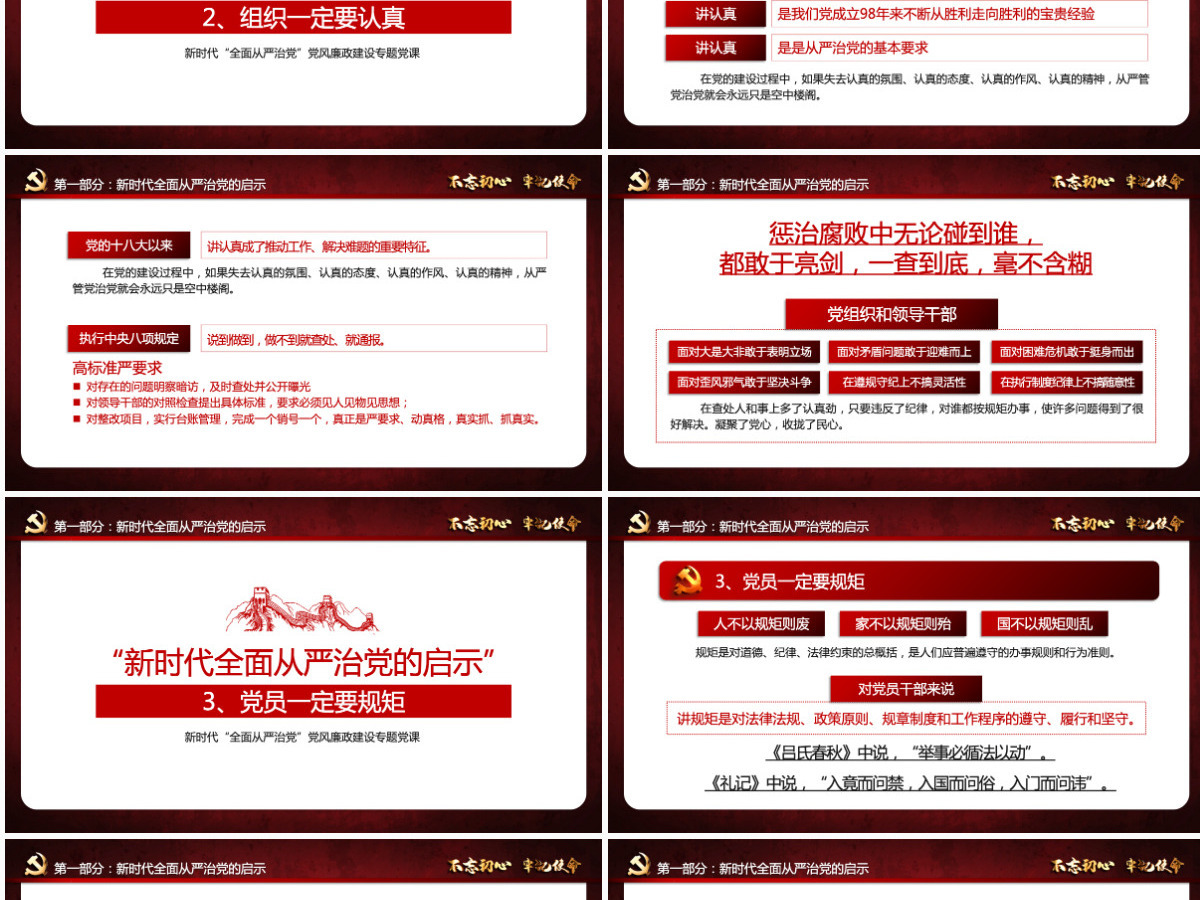 原创新时代全面从严治党PPT基层党员干部党风廉政建设微党课课件教案-含讲稿 原创新时代全面从严治党PPT基层党员干部党风廉政建设微党课课件教案-含讲稿