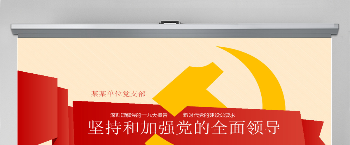新时代坚持和加强党的全面领导党课ppt