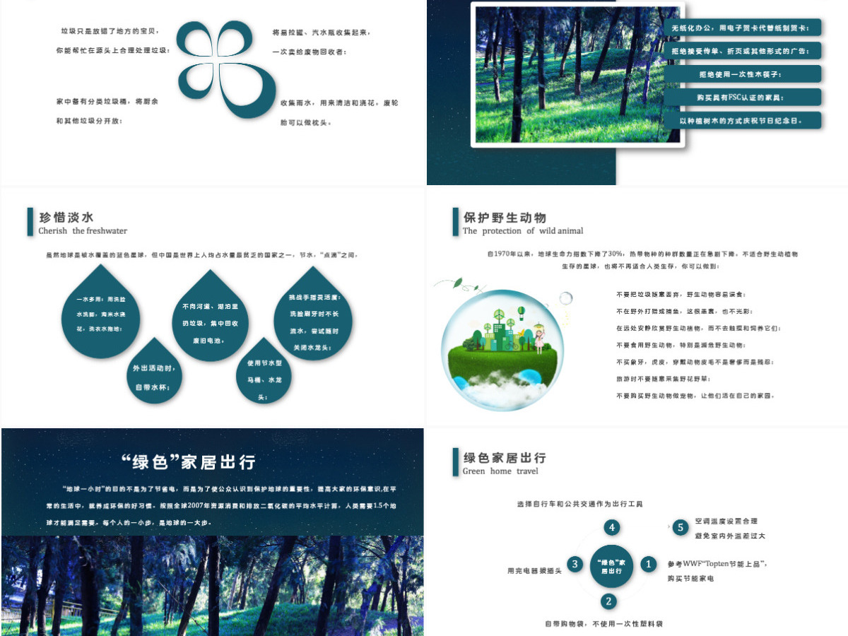 地球一小时简洁科技风节约能源保护地球倡导低碳生活活动介绍模板PPT