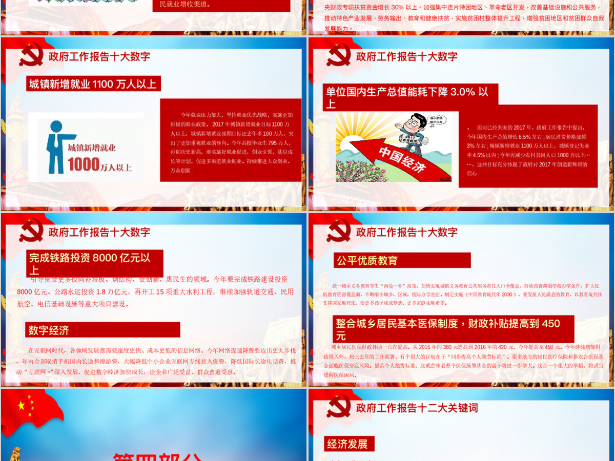 2017全国两会党政ppt模板幻灯片 2017全国两会党政ppt模板幻灯片