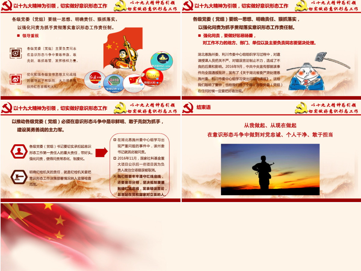 加强党的意识形态工作提升党员干部意识形态能力专题党课ppt课件-含讲稿