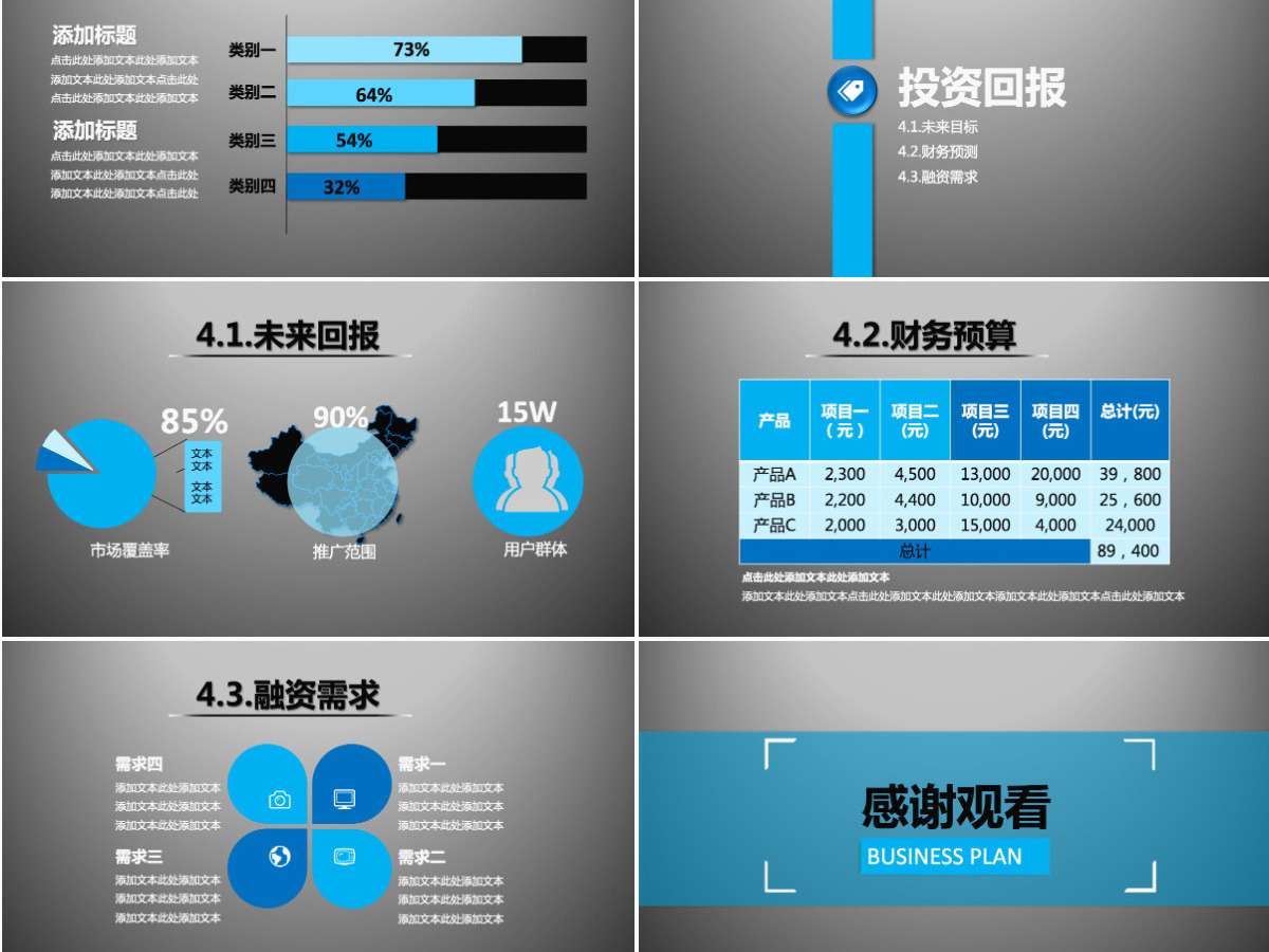 商业计划书营销策划书ppt模板 商业计划书营销策划书ppt模板