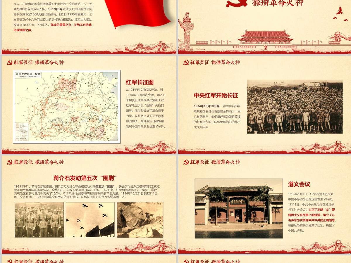 光辉的历程纪念建党100周年党课PPT模板
