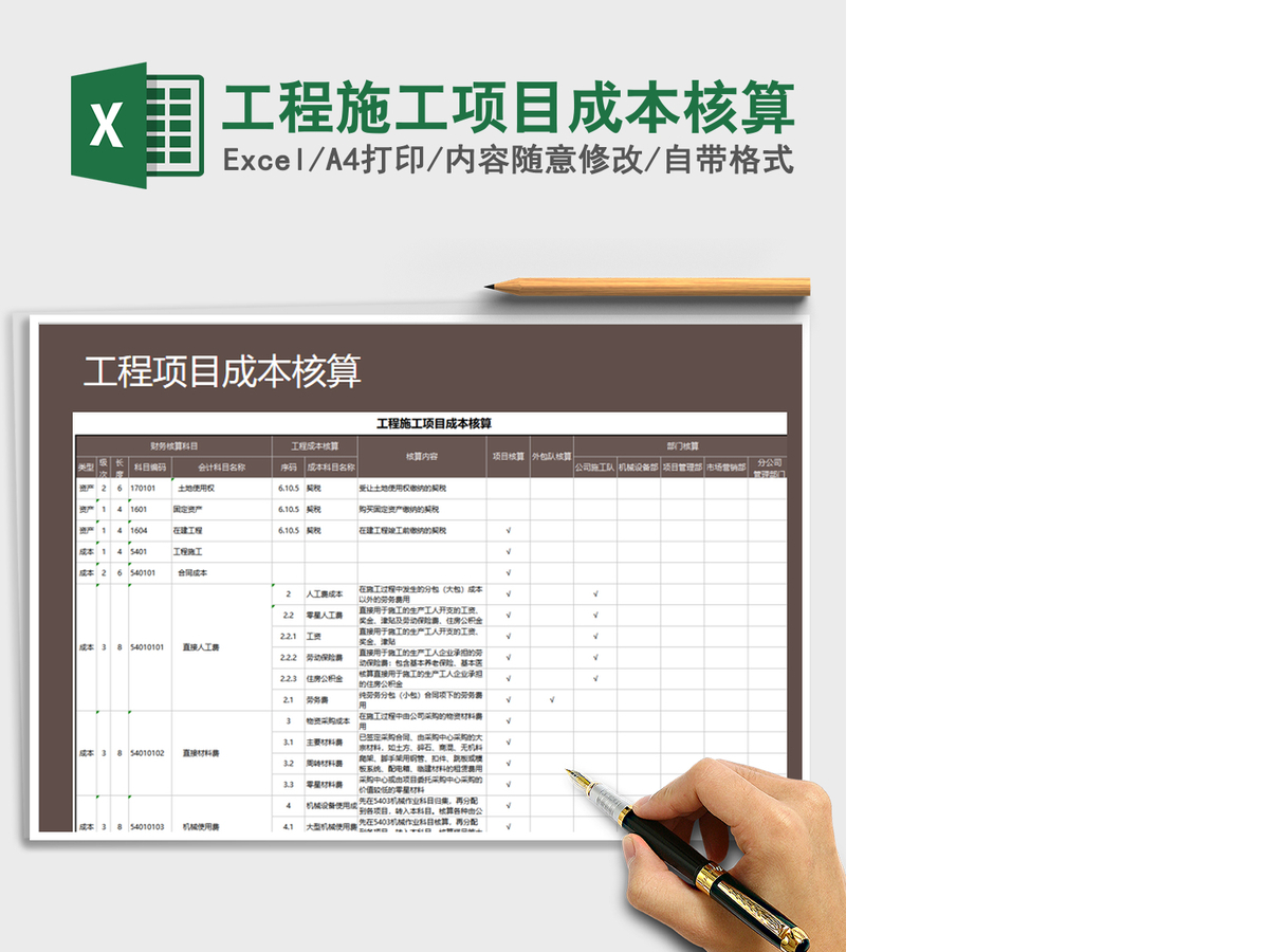 2021年工程施工项目成本核算 2021年工程施工项目成本核算