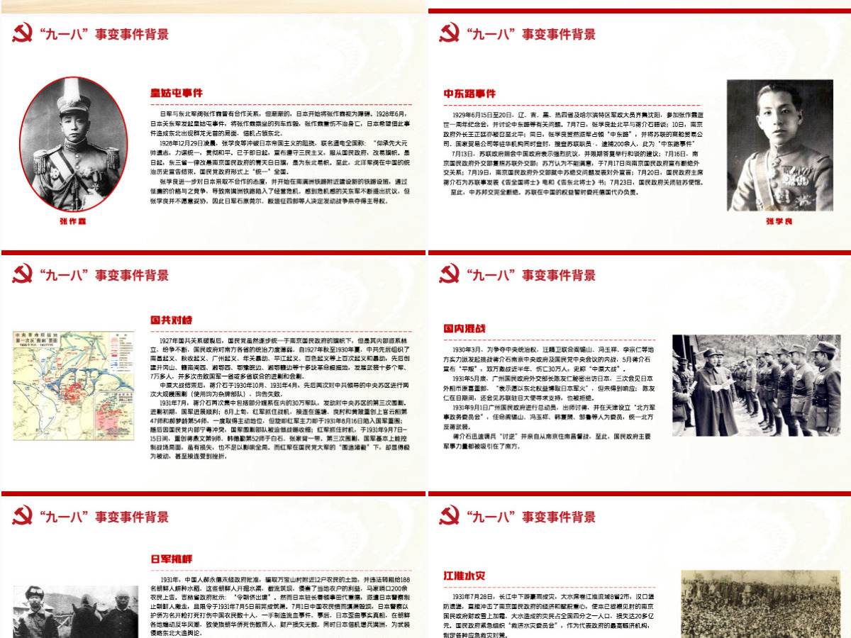 九一八事变91周年纪念日红色铭记历史勿忘国耻真爱和平爱国主义教育党课课件PPT 九一八事变91周年纪念日红色铭记历史勿忘国耻真爱和平爱国主义教育党课课件PPT