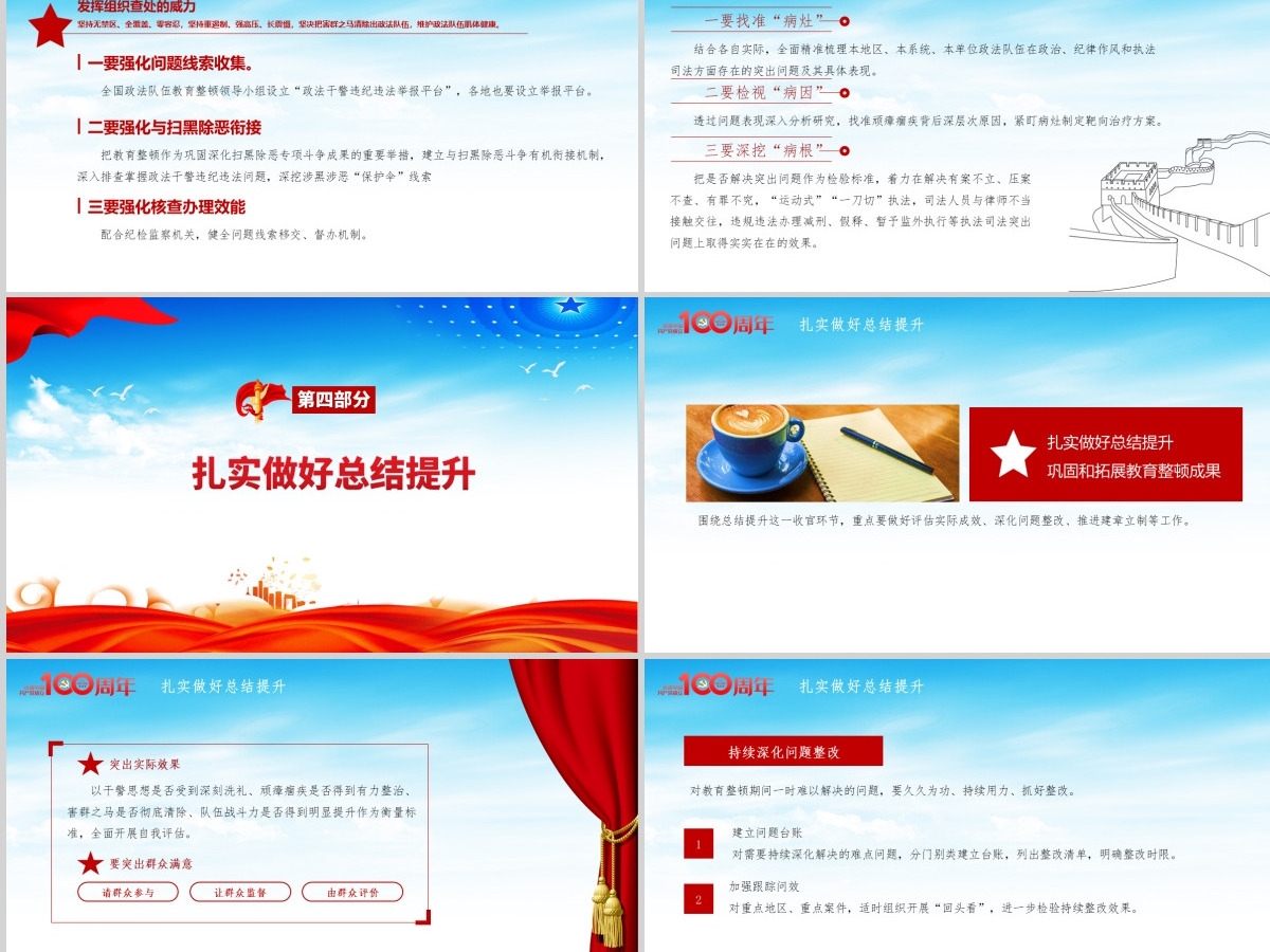 2021全国政法队伍教育整顿动员大会庆祝建党100周年PPT-含讲稿