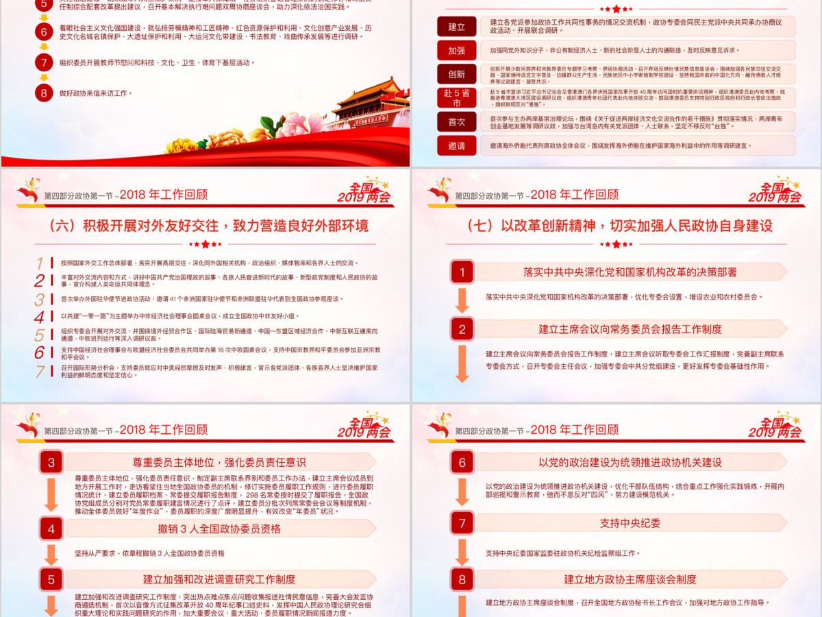 原创2019全国两会政协政府工作报告ppt-版权可商用