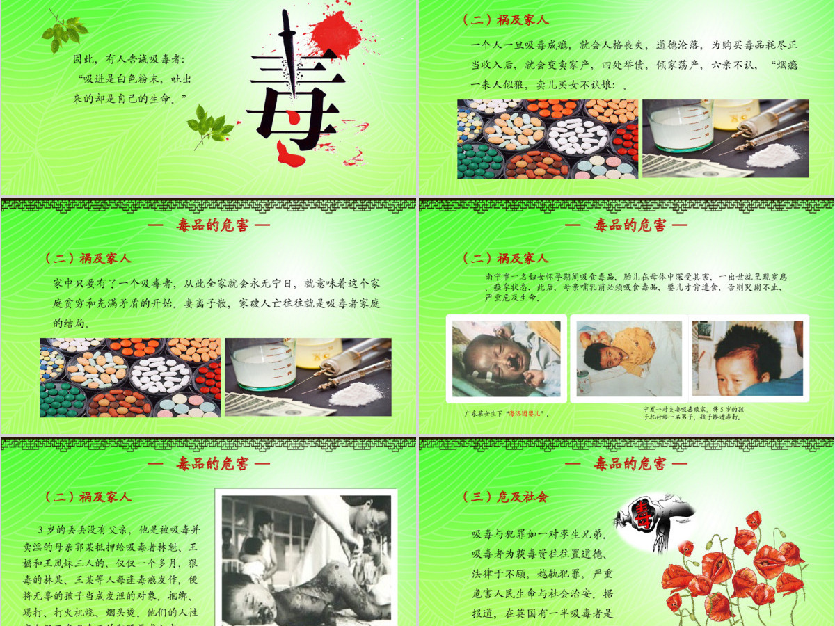 国际禁毒日远离毒品珍爱生命拒绝诱惑禁毒日PPT模板